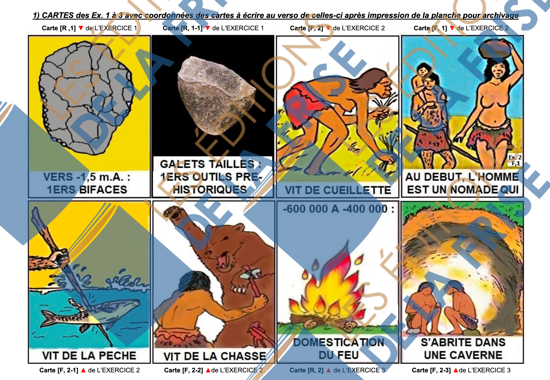 Exercices, cartes, guide pédagogique de la frise murale élémentaire d'Histoires Parallèles Cycle 3 – Image 2