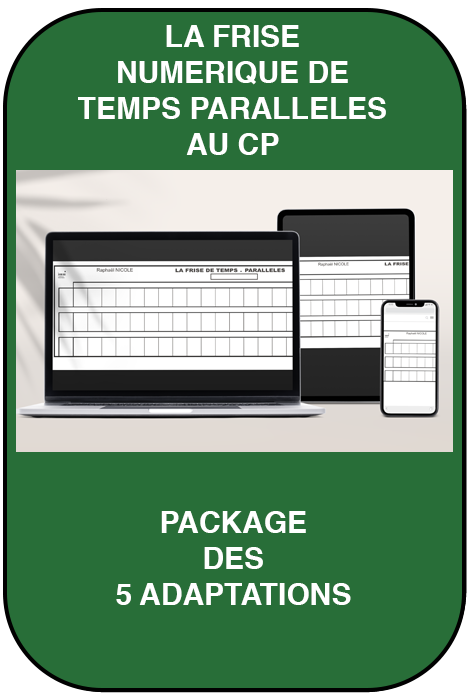 La frise numérique de temps parallèles (les 5 adaptations)