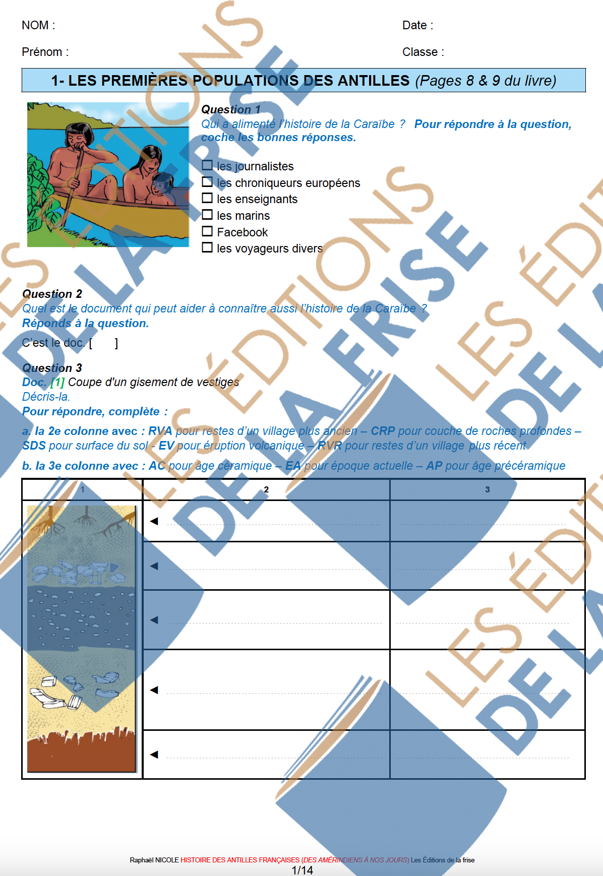 Exercices du livre d'histoire tous les chapitres numérique et imprimable – Image 4
