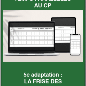 La frise numérique de temps parraleles au CP 5eme adaptation : La frise des générations