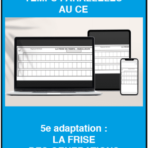 La frise numérique de temps paralleles au CE : la frise des générations